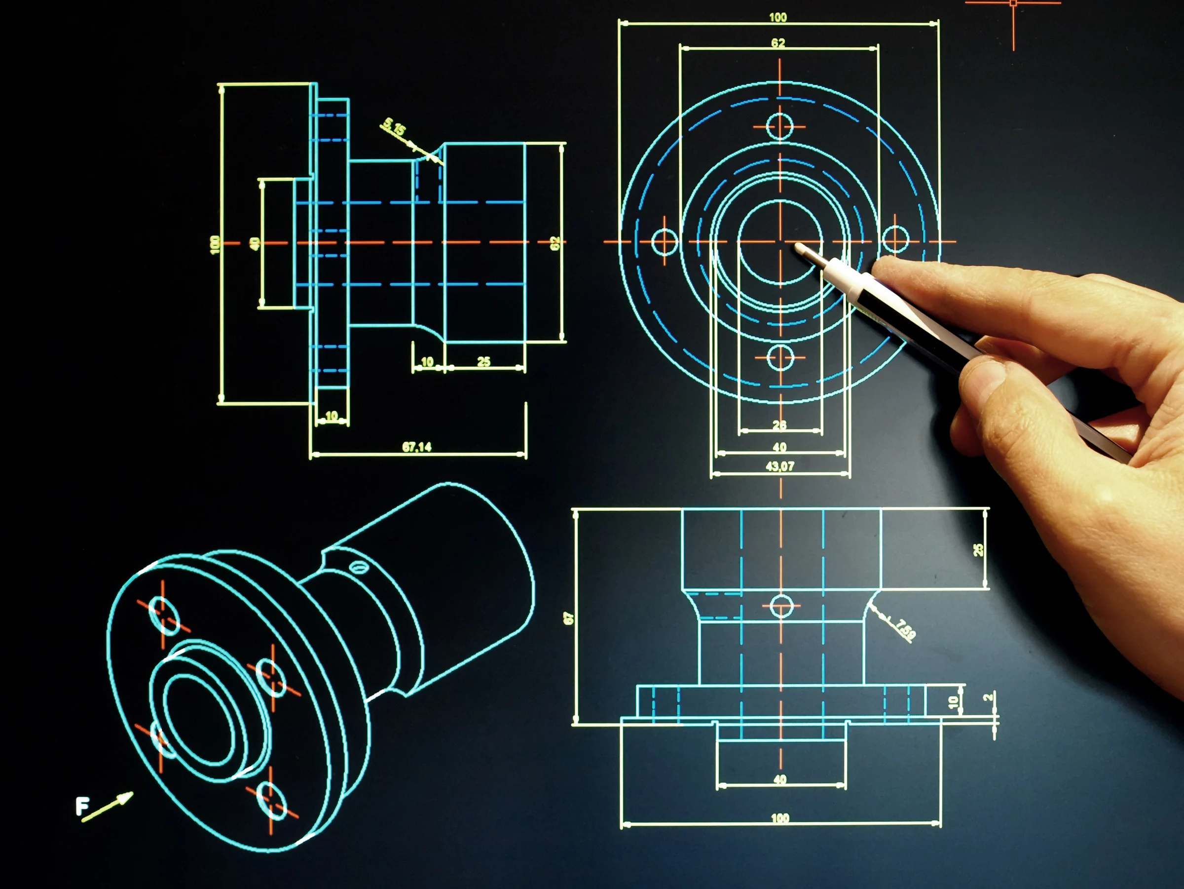Product design drawing